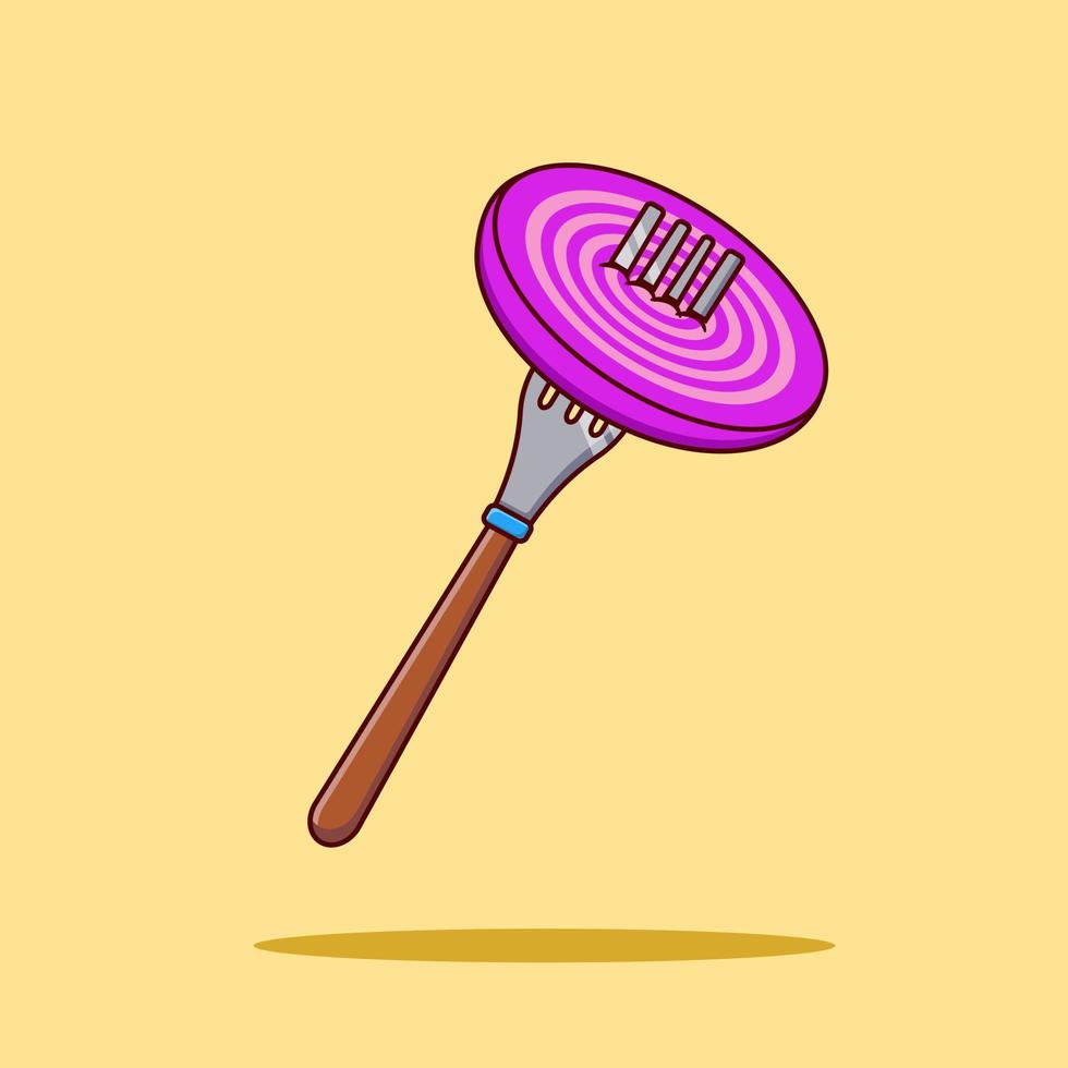 Slice of union and fork vector illustration