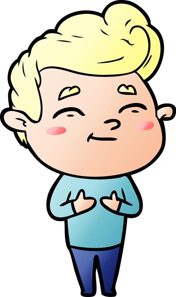 happy cartoon man vector