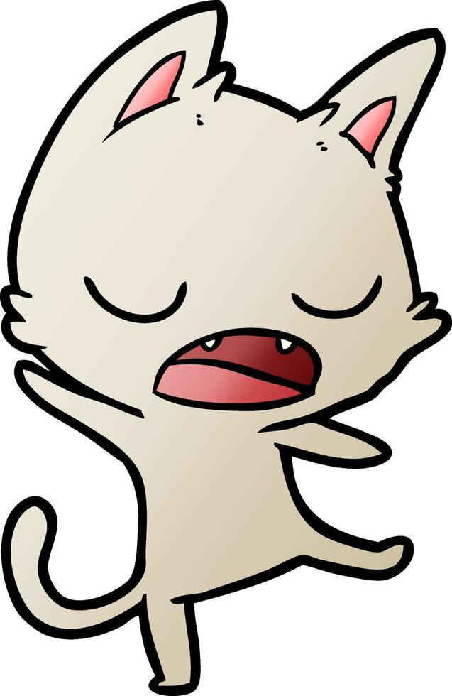talking cat cartoon vector