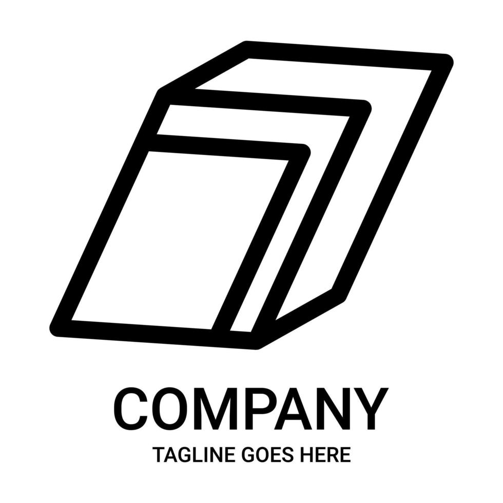 Outline number 7 logo design vector