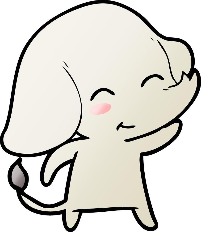 cute cartoon elephant vector