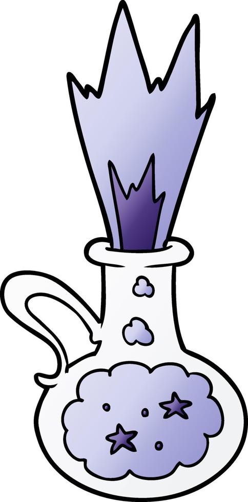 cartoon magic potion vector