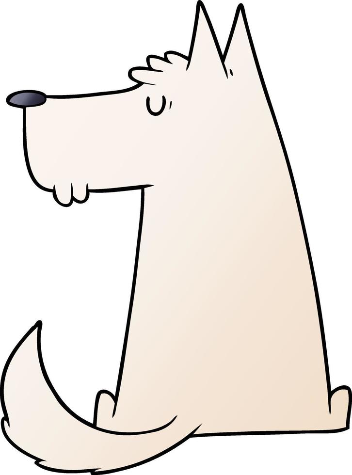 perro de dibujos animados lindo vector