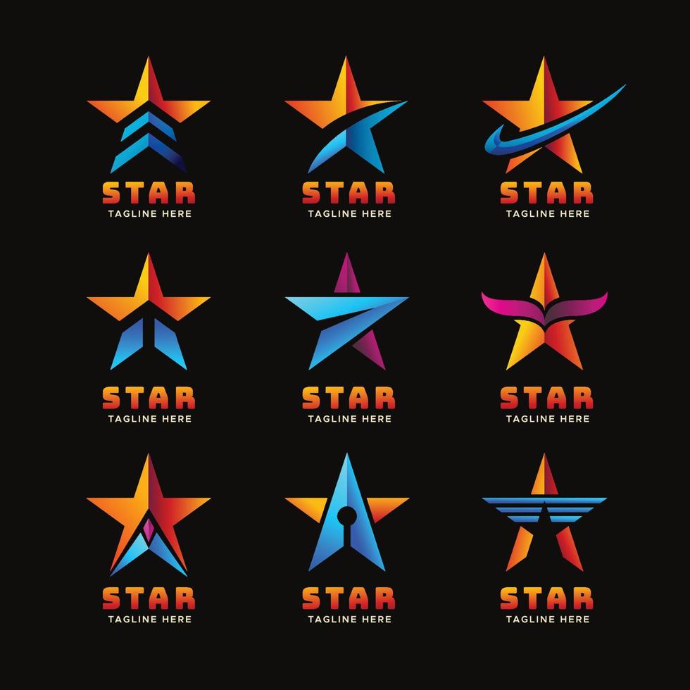 Star Business and Corporate Logo Collection vector