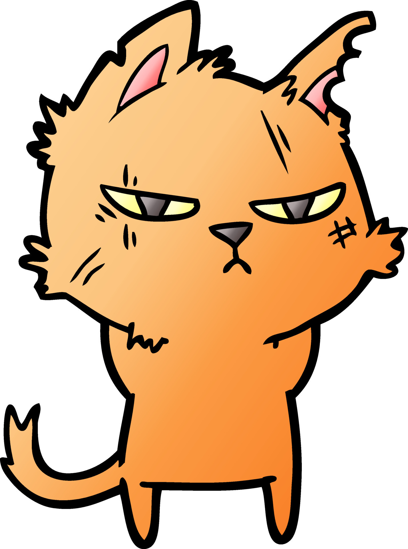 tough-cartoon-cat-12429040-vector-art-at-vecteezy