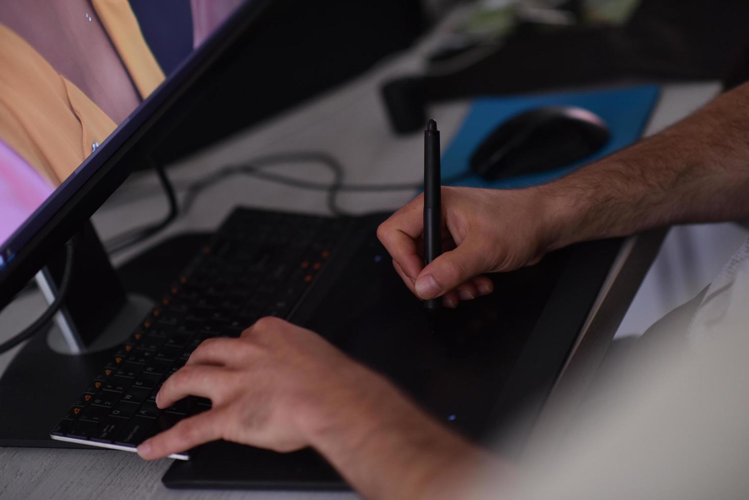 graphic designer at work photo