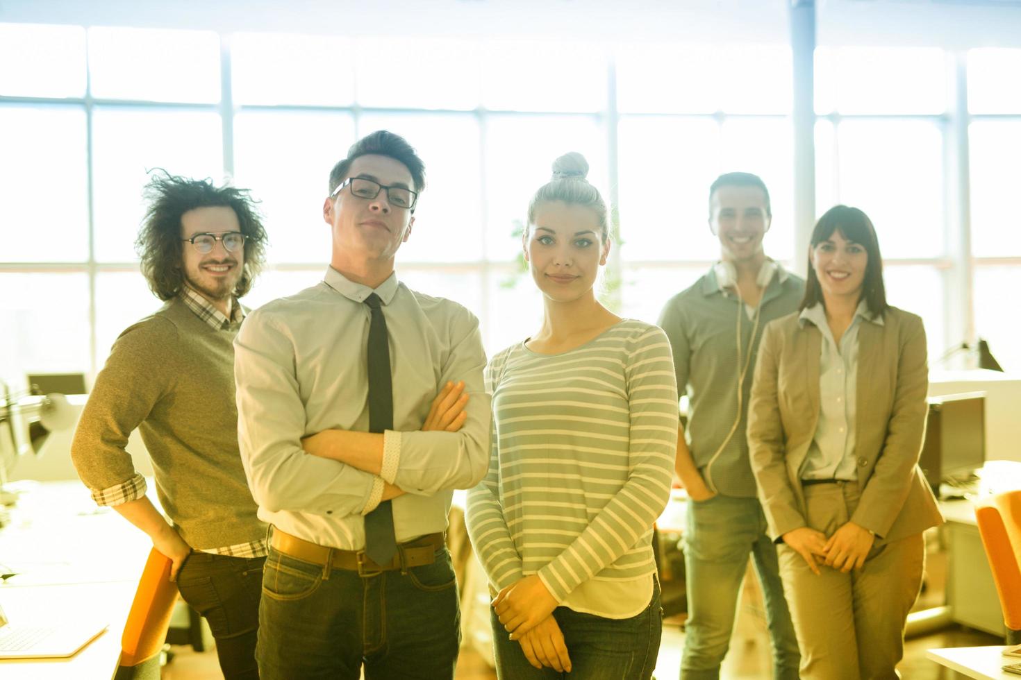 Portrait of a business team At A Meeting photo