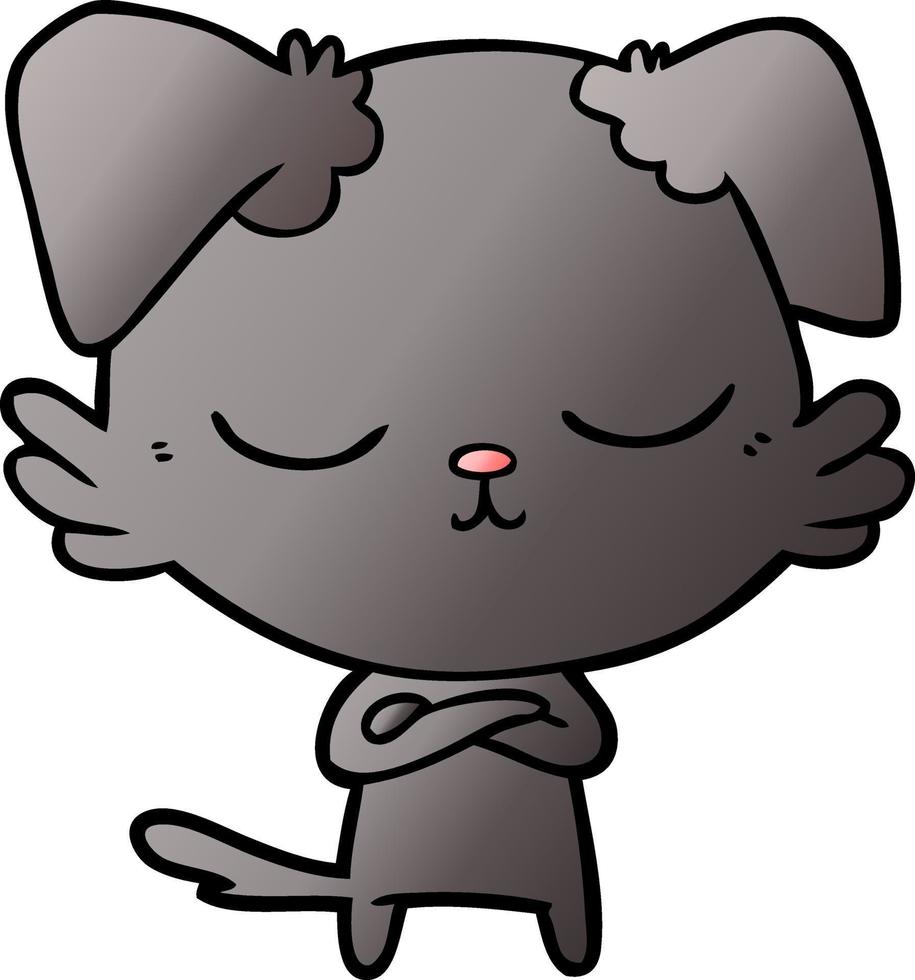 cute cartoon dog vector