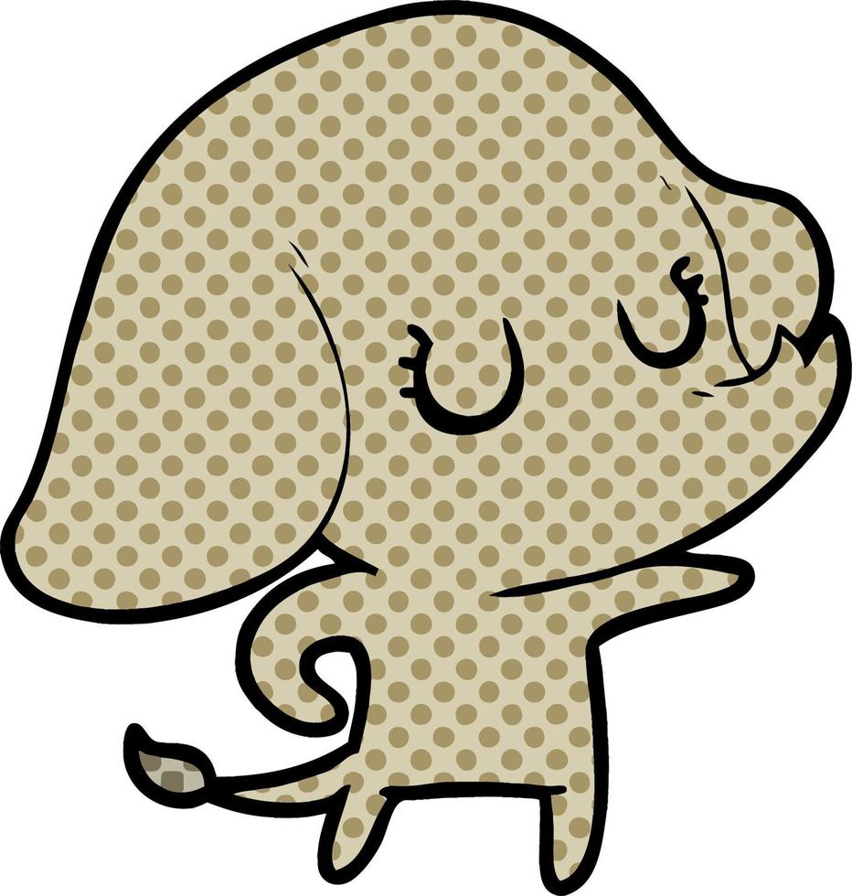 cute cartoon elephant vector
