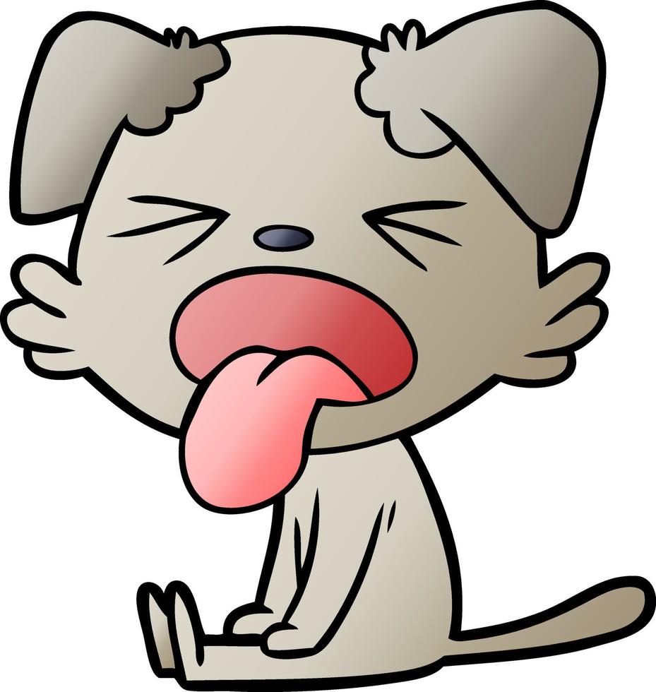 cartoon sitting dog 12430767 Vector Art at Vecteezy