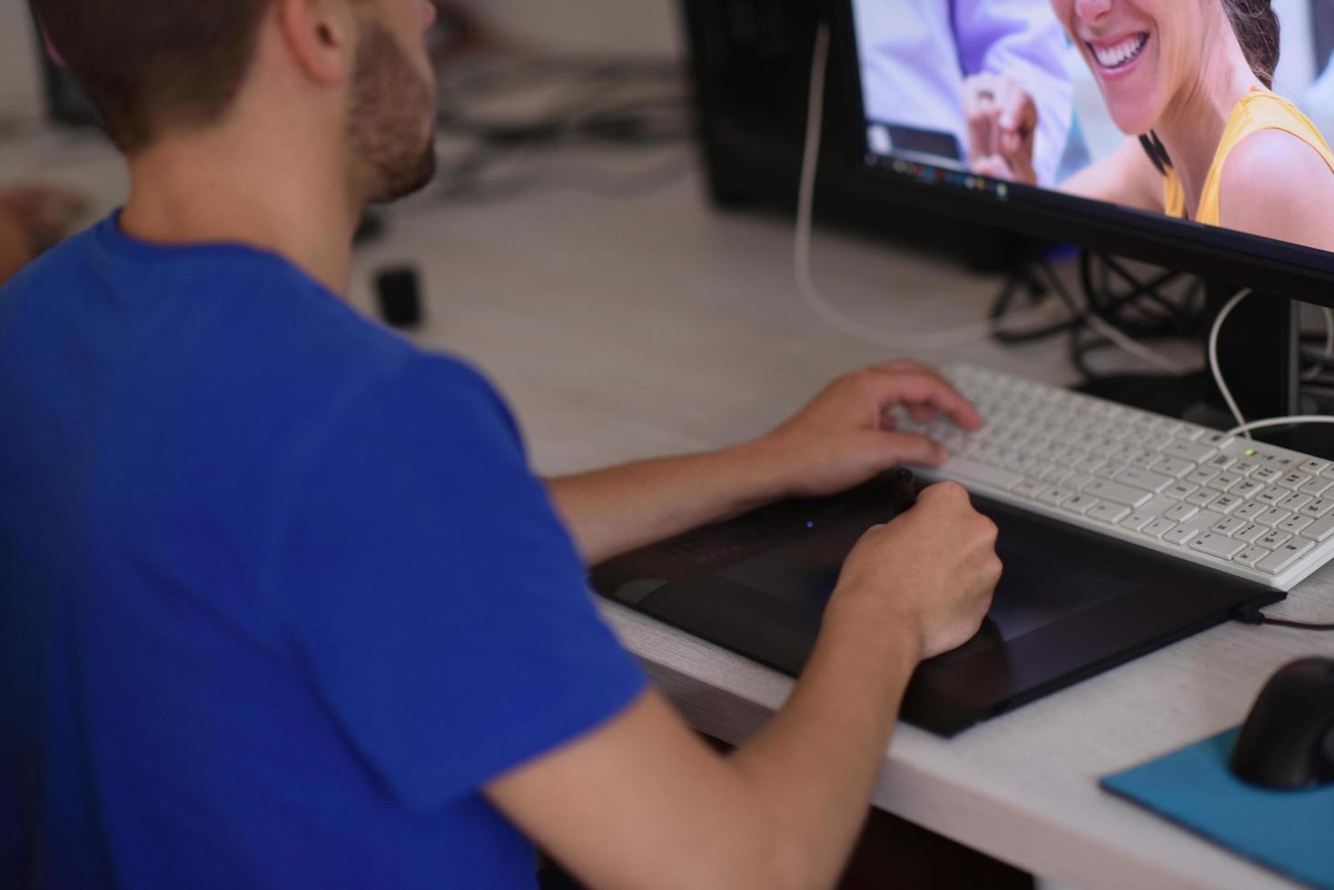graphic designer at work photo