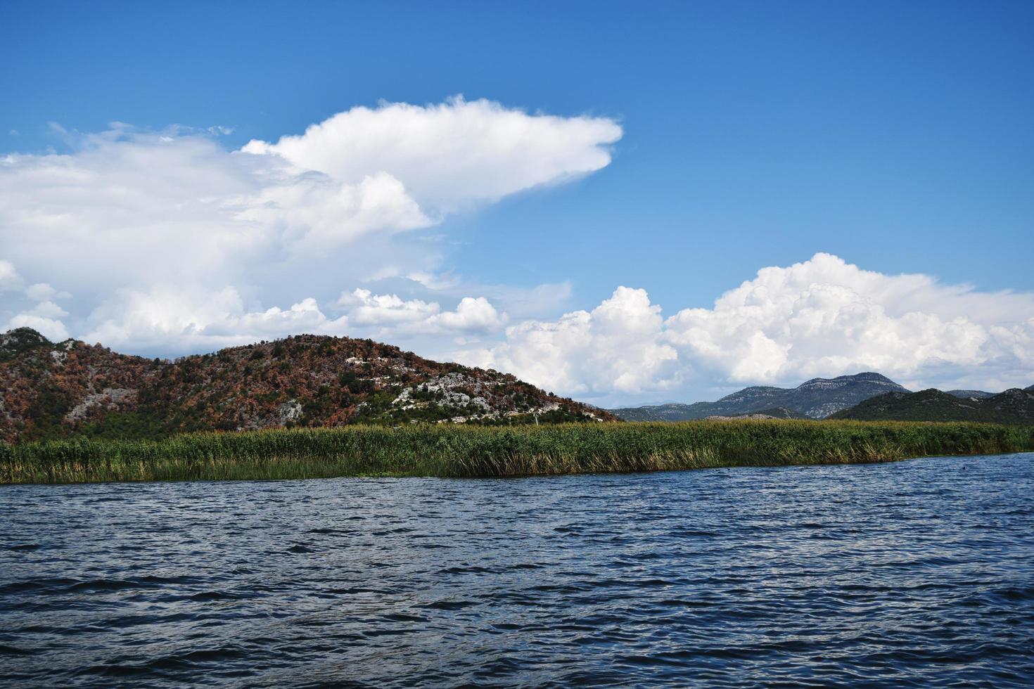 el lago skadar en montenegro foto