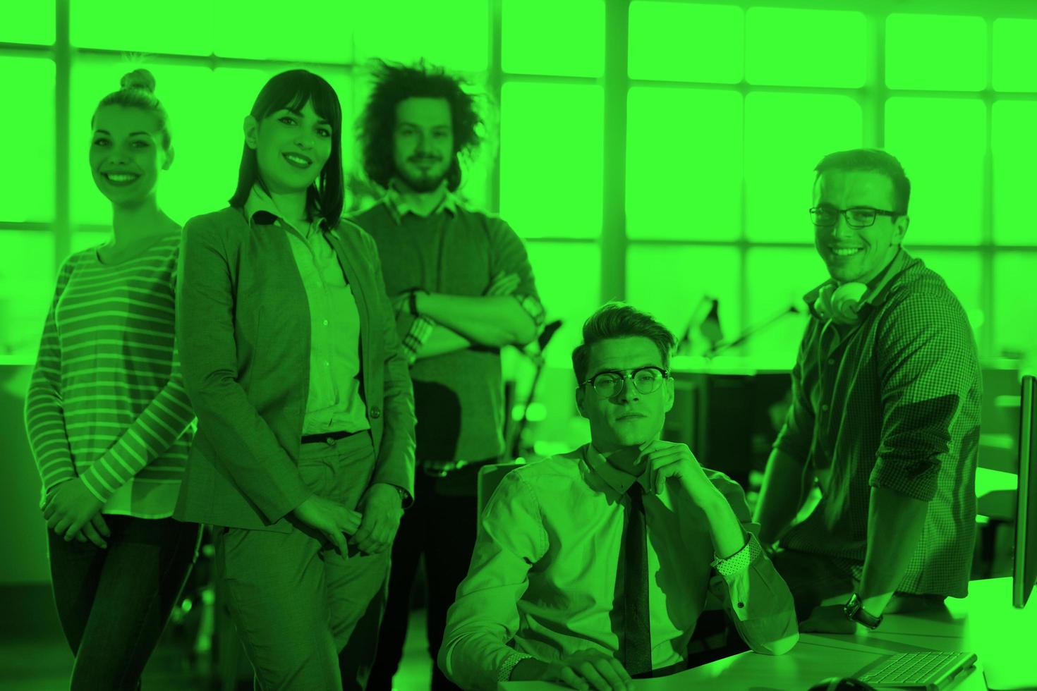 Portrait of a business team At A Meeting photo