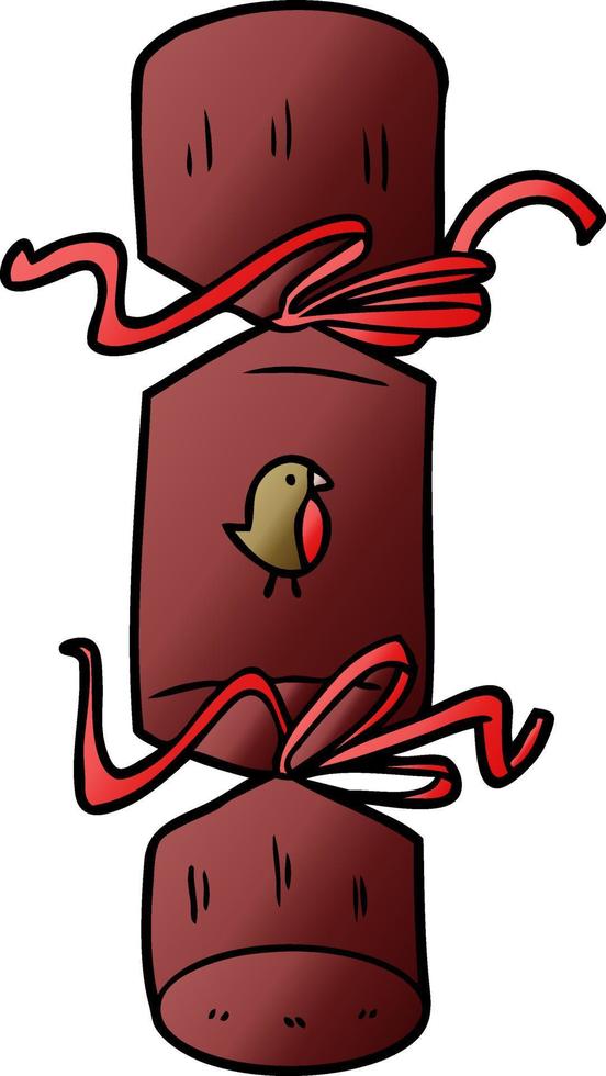 christmas cracker cartoon vector