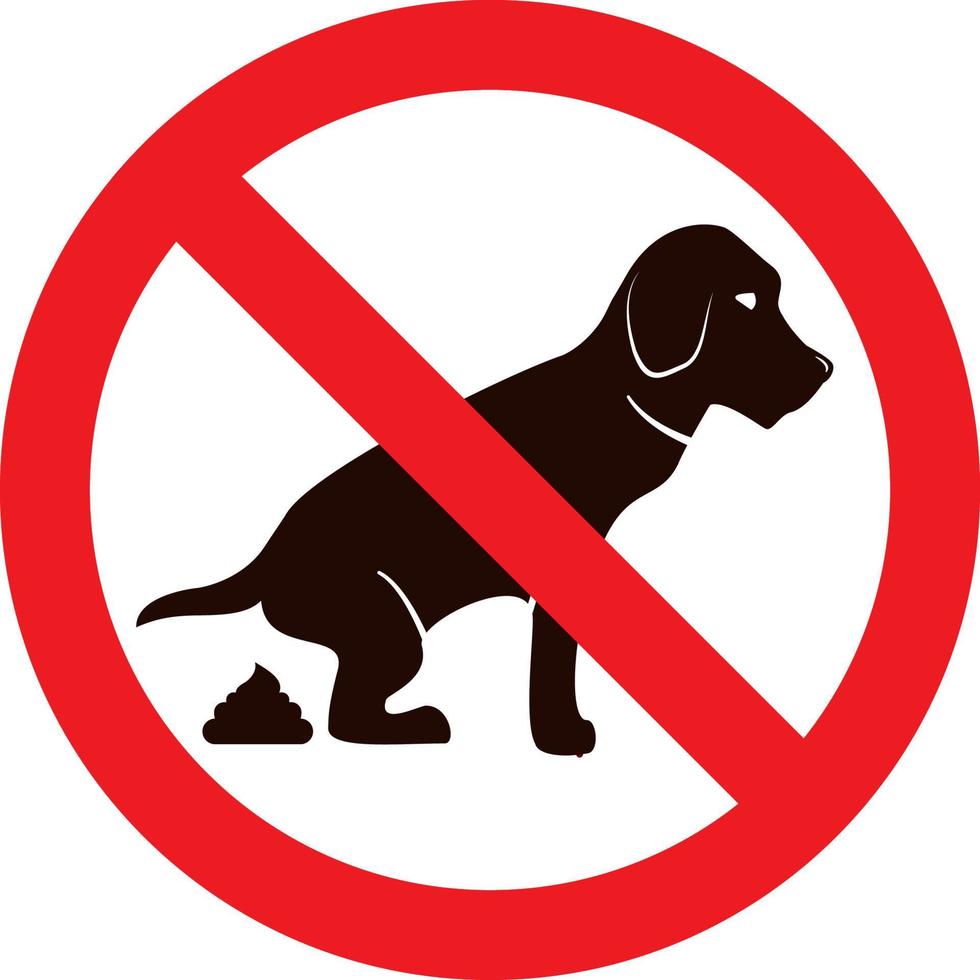 no dog sign.pet animal beagle.labrador retriever personaje de dibujos animados silueta.line art vector plano.