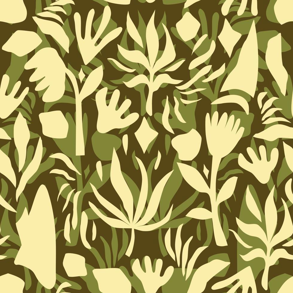 Seamless abstract vintage pattern in boho style. vector