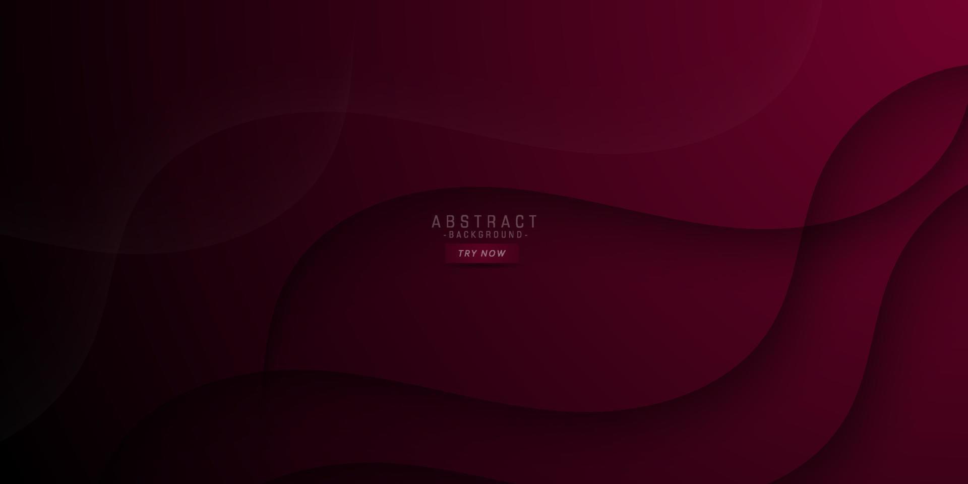 Dark deep black red dynamic abstract vector background with wavy lines. Modern creative halftone premium gradient. 3d cover of business design.Eps10 vector