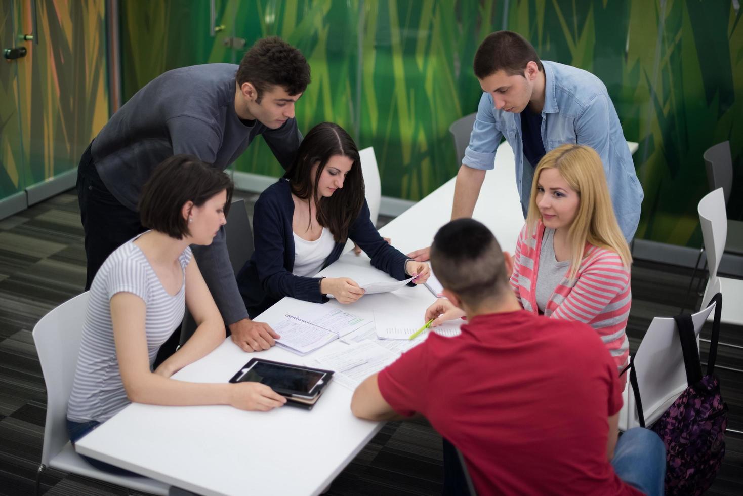 students group study photo