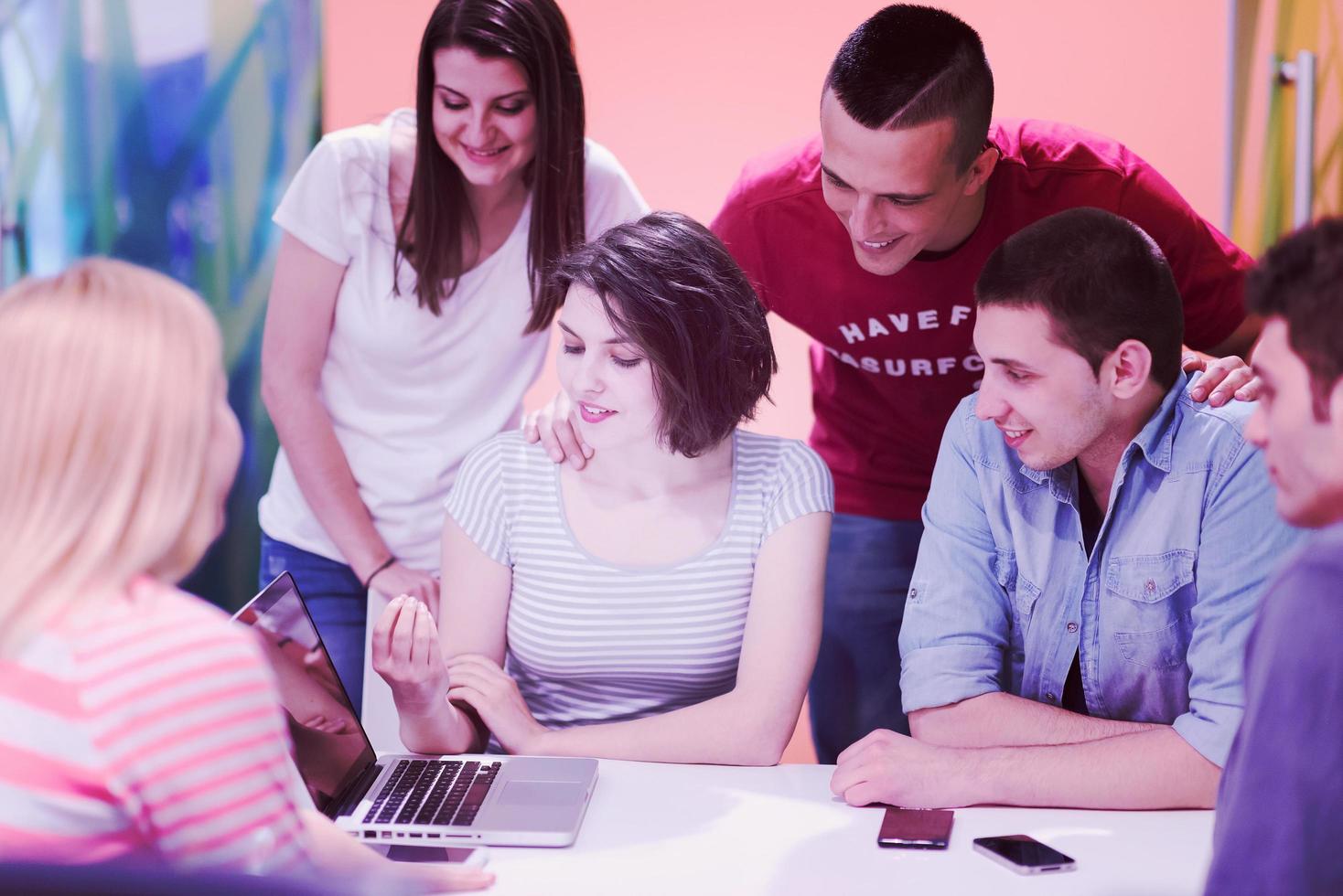 students group study photo