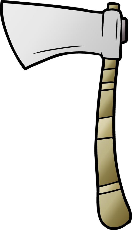 cartoon viking axe vector