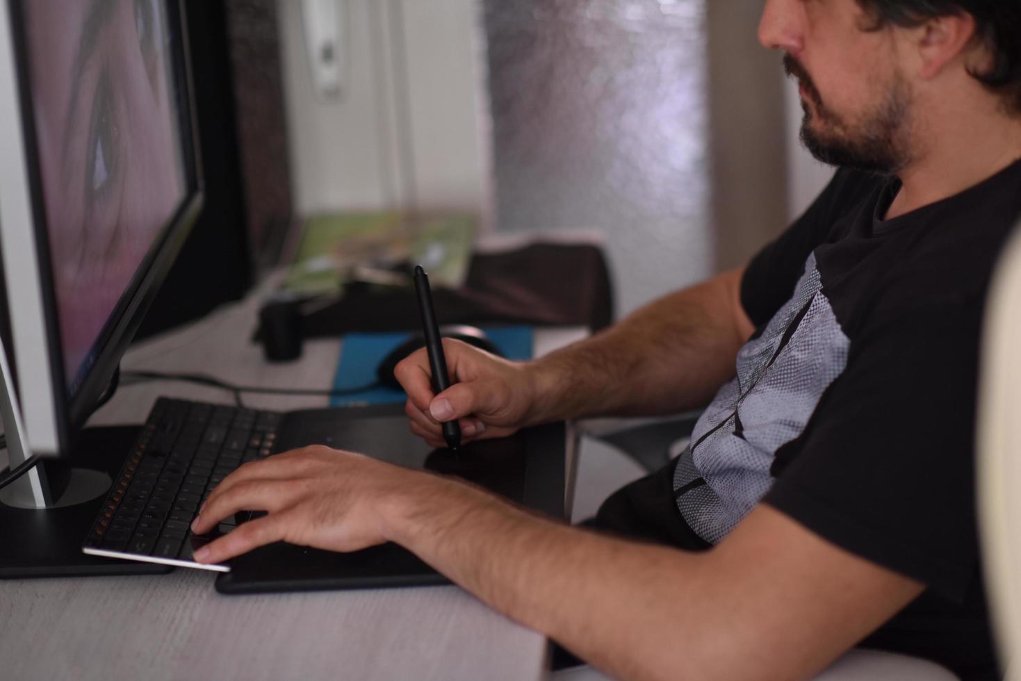 graphic designer at work photo