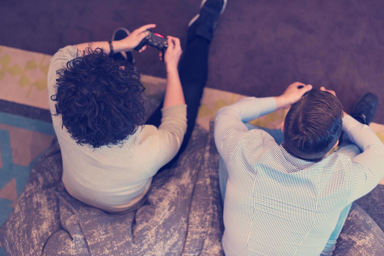 startup Office Workers Playing computer games photo
