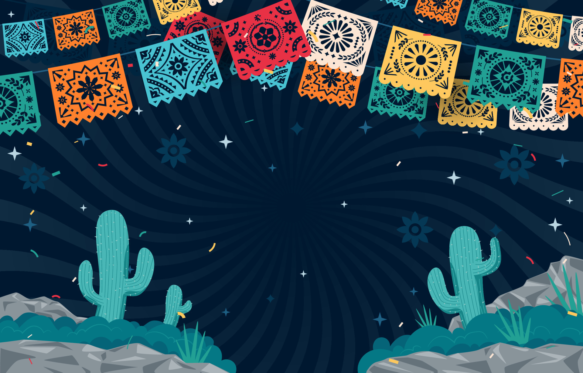 Papel Picado Background 12435880 Vector Art at Vecteezy