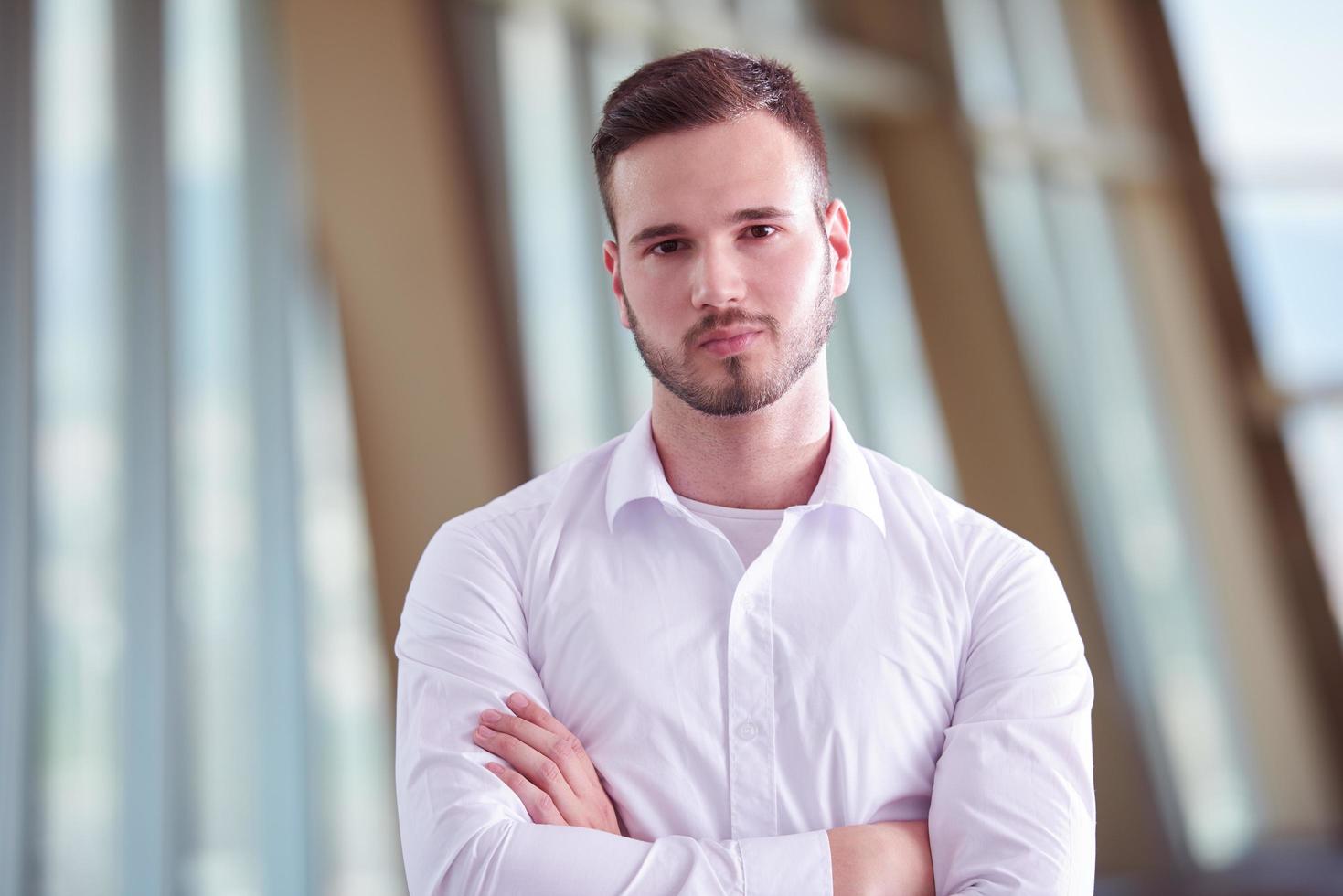 business man with beard at modern office photo