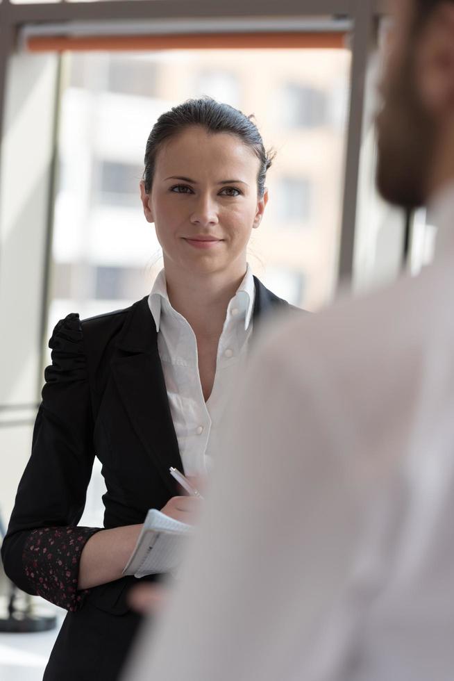 young businesswoman portrait at office photo