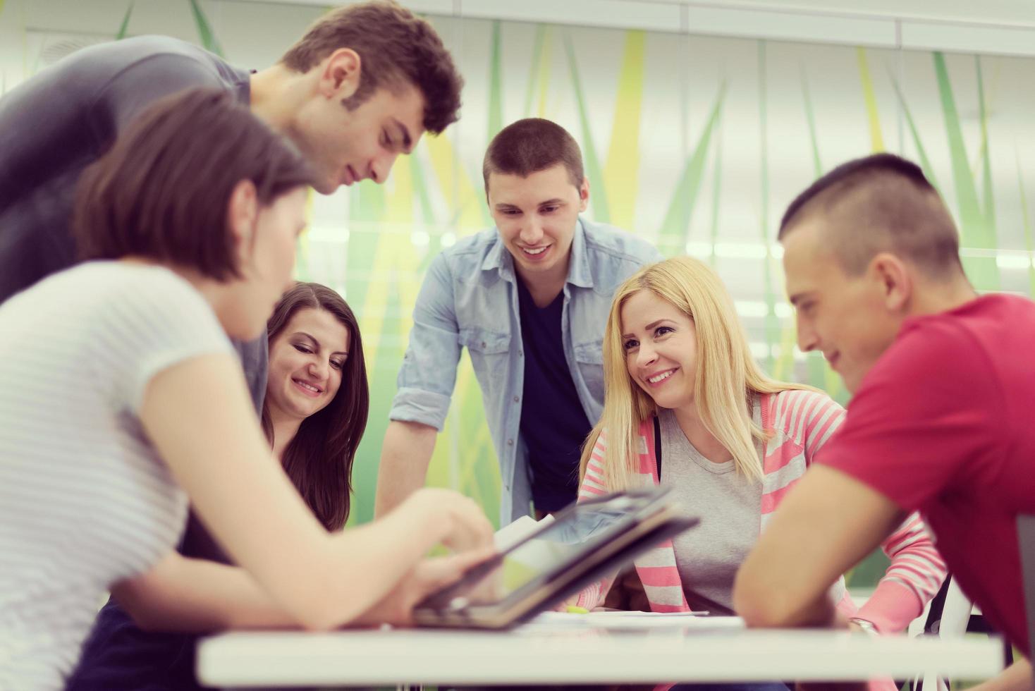 students group study photo