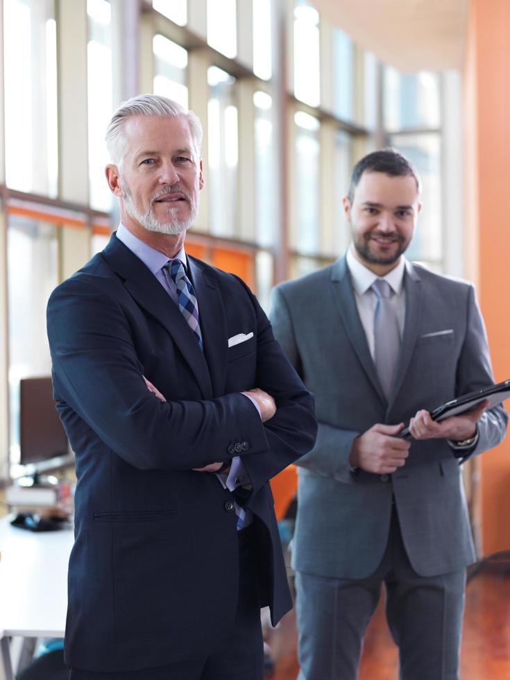 business partners view photo