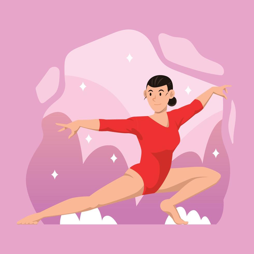 Character Design Gymnast vector