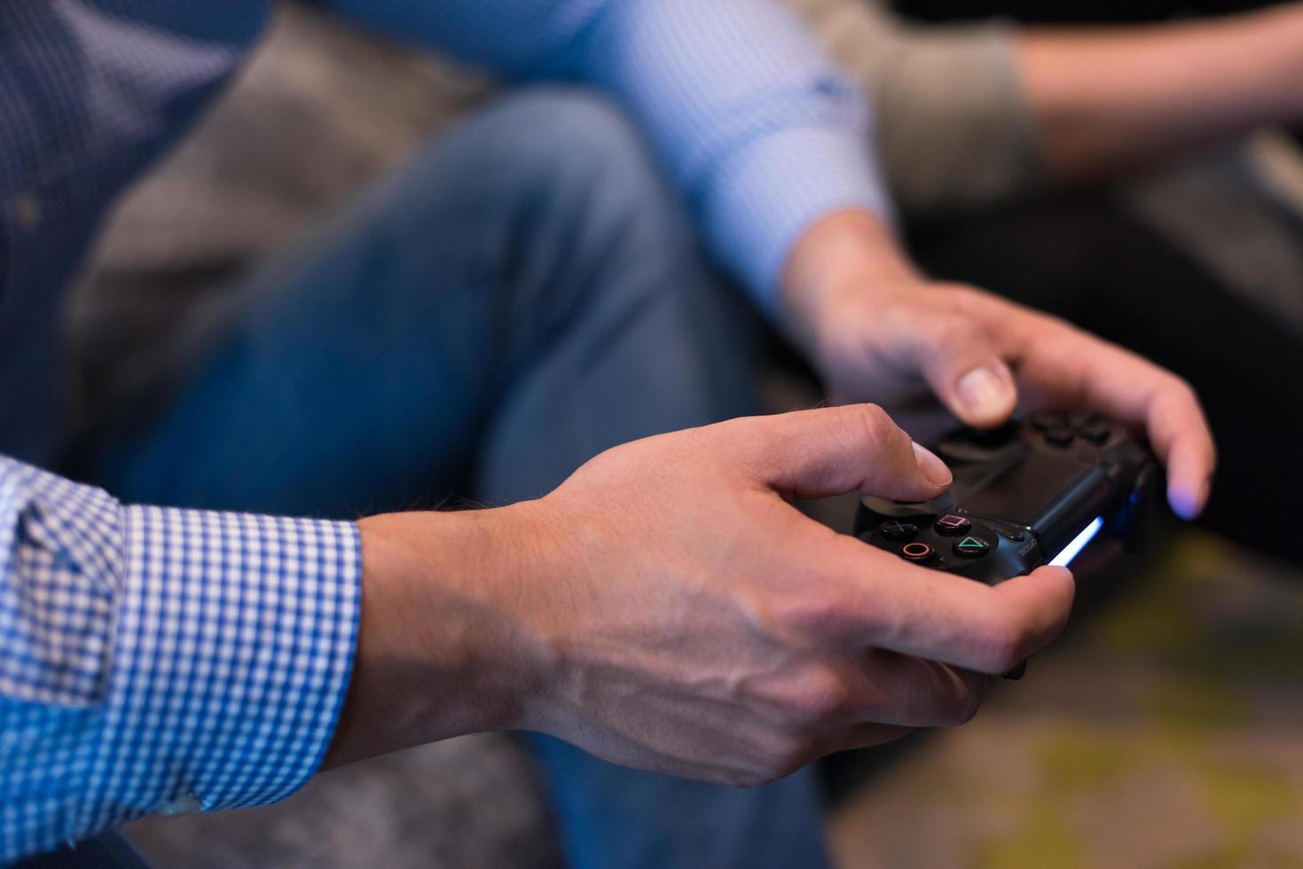startup Office Workers Playing computer games photo