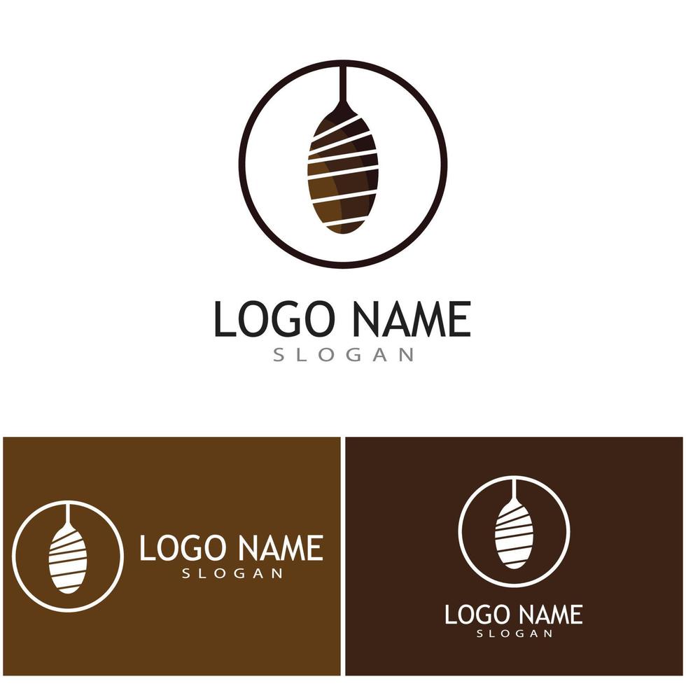diseño de vector de logotipo de ilustración de capullo