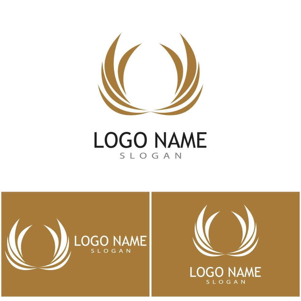 Feather ilustration logo vector template design