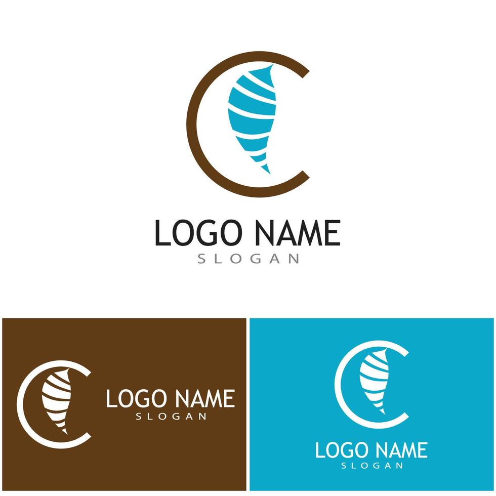 Cocoon illustration logo vector design