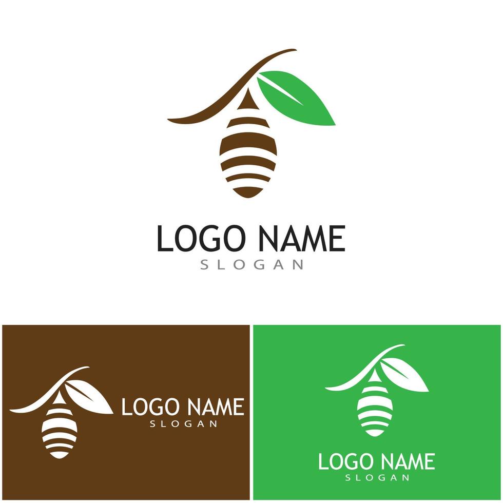 Cocoon illustration logo vector design