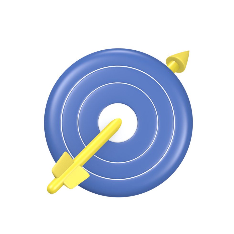 3d Rendering Cute Icons Goal Target Startup Themed Motivation Champion spirit png