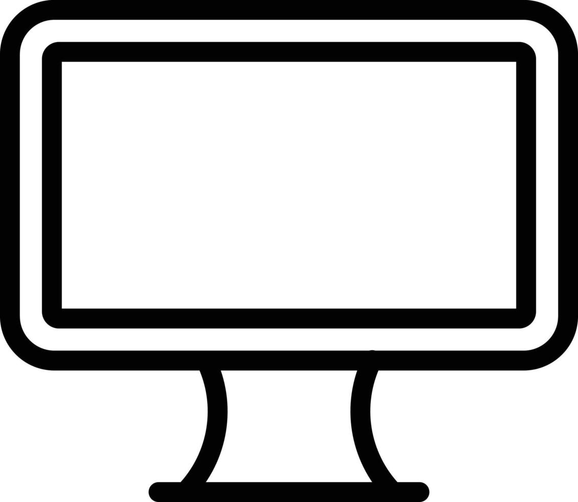 estilo de icono de pantalla lcd vector