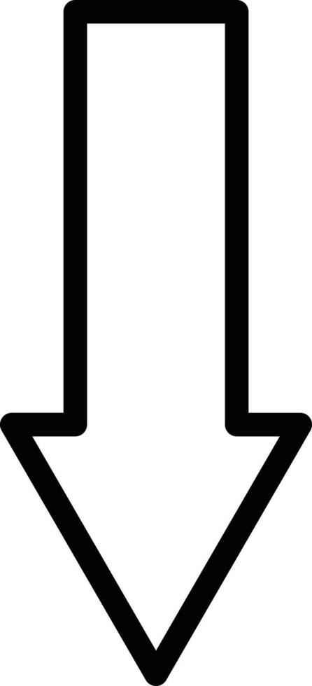 Down Arrow Icon Style vector