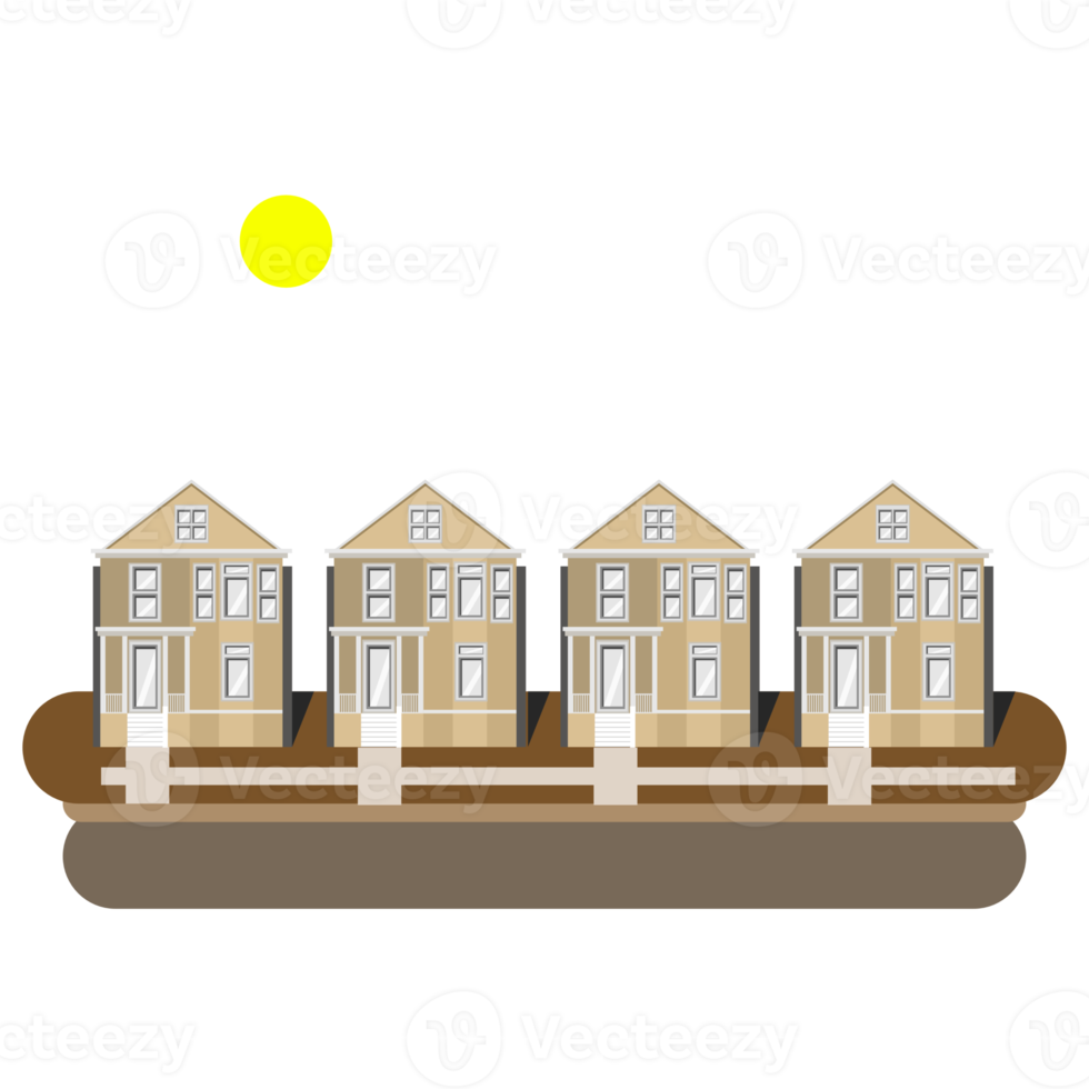 woon- buurten met lucht maan png