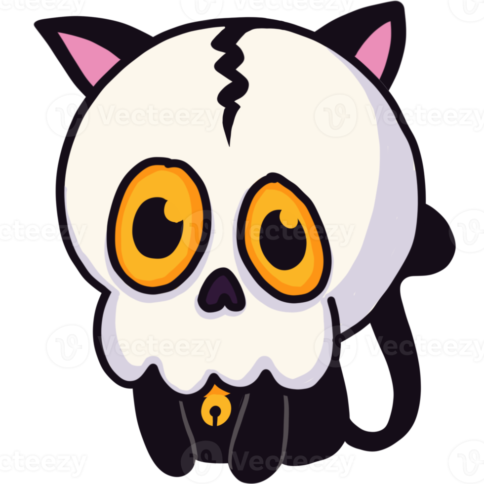 weinig kat in halloween partij PNG