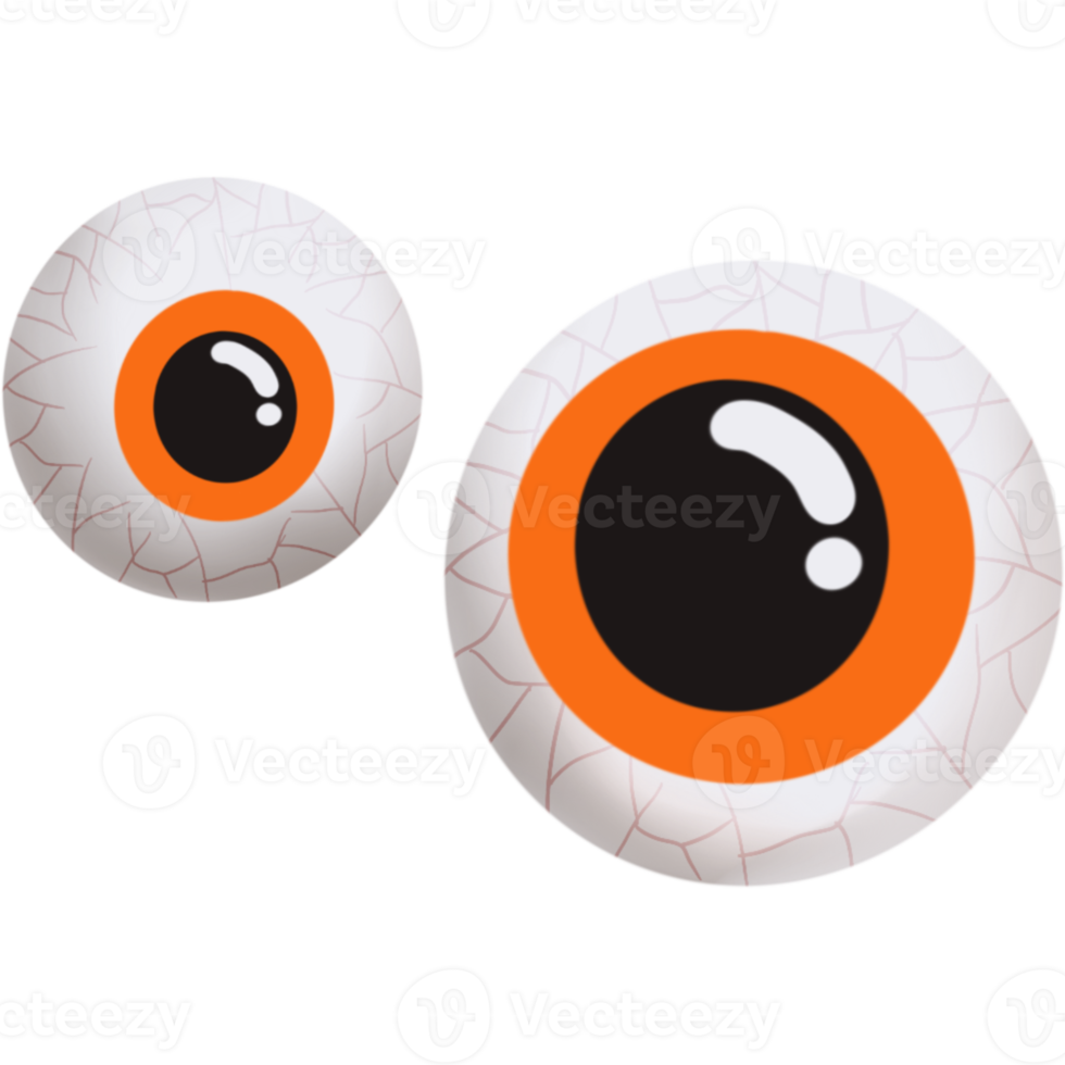 oog van geest in halloween PNG