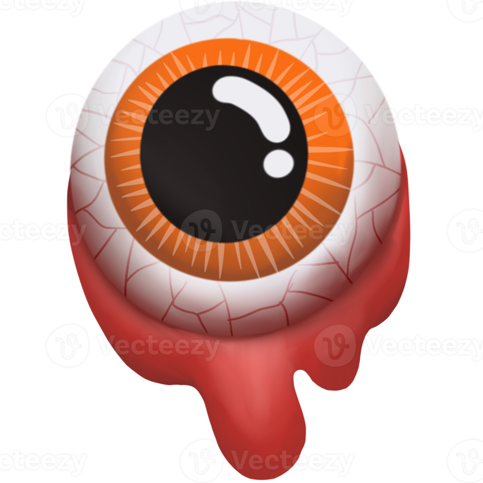 Eye of ghost in halloween PNG