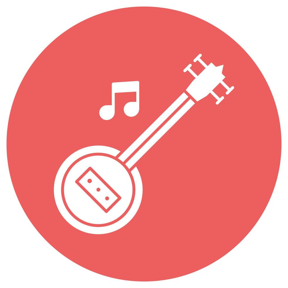 banjo que puede modificar o editar fácilmente vector