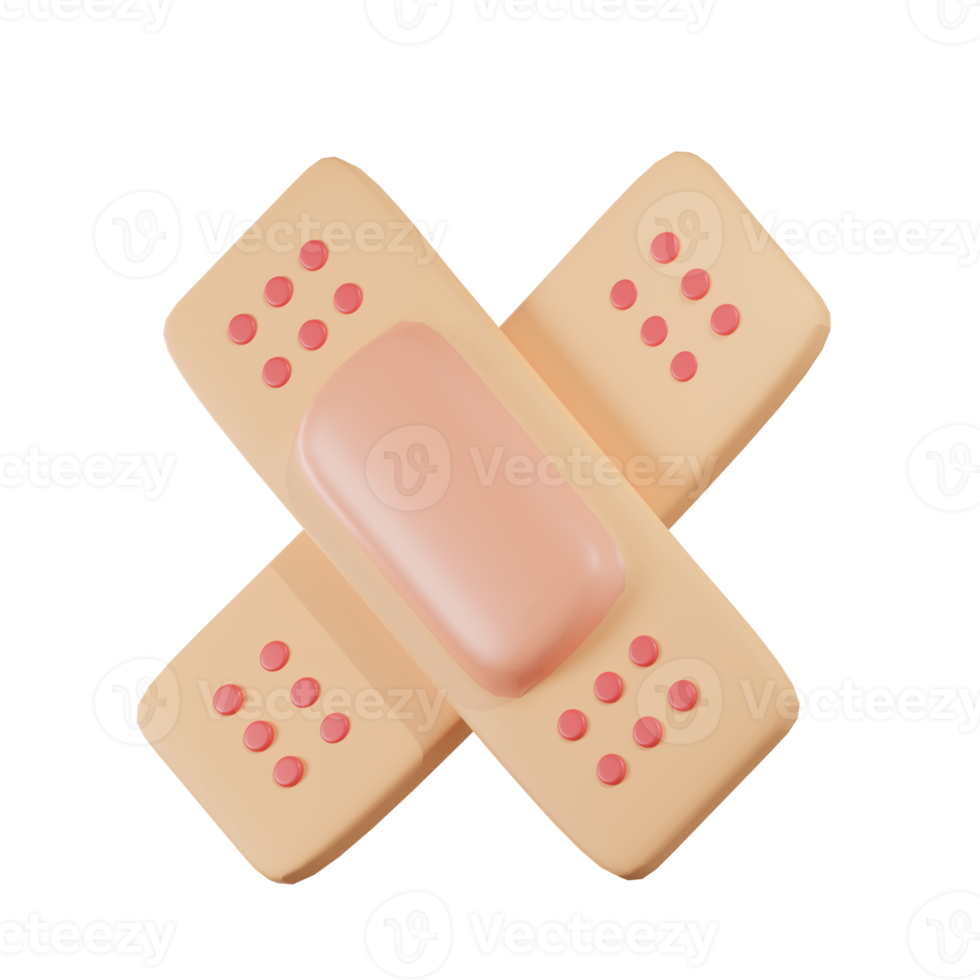 Medical Patch Medical 3D Illustration png