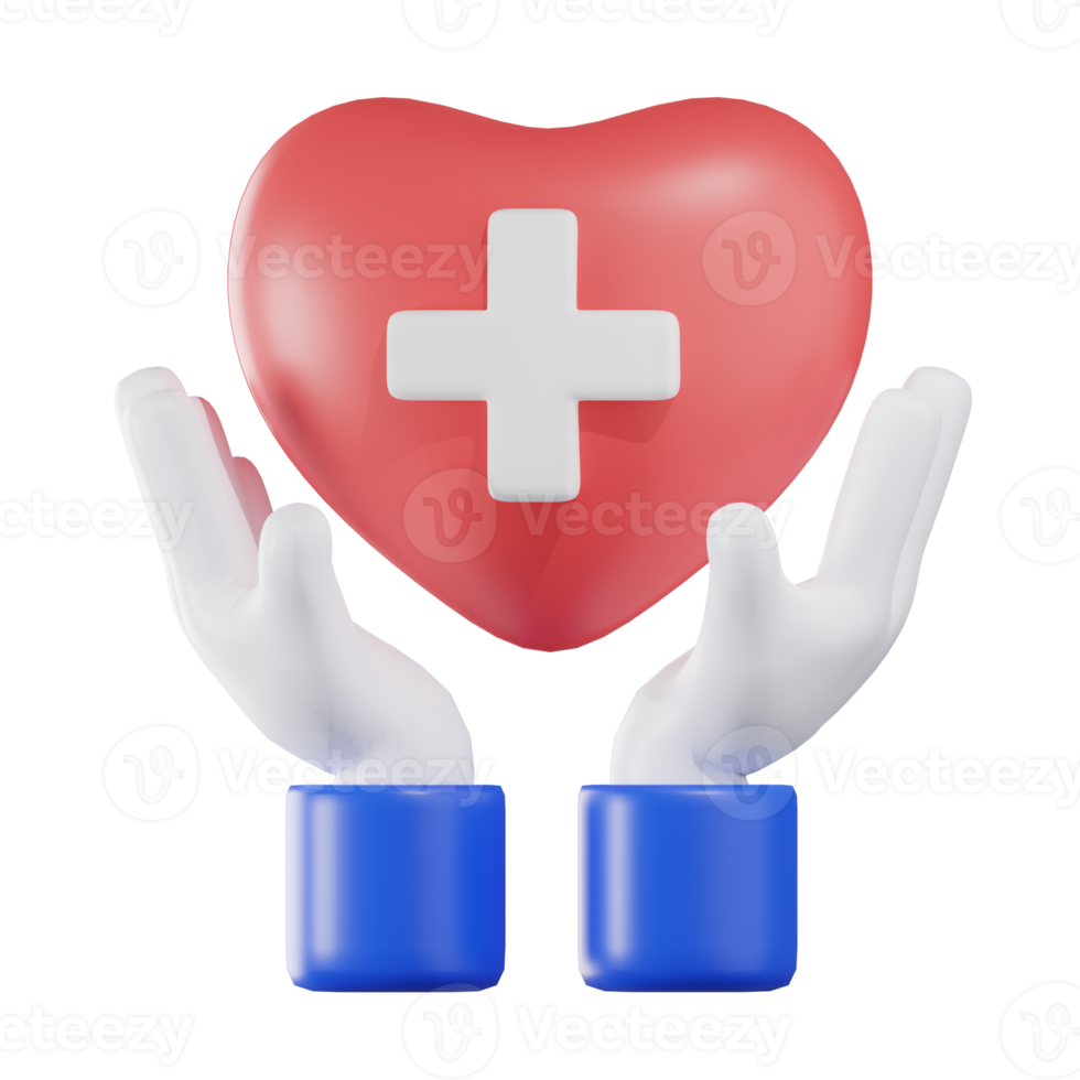 ilustración médica 3d de atención médica png