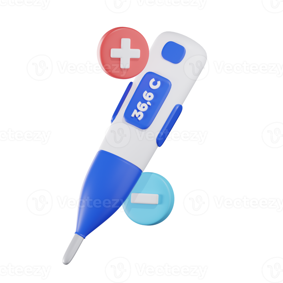 Thermometer Medical 3D Illustration png