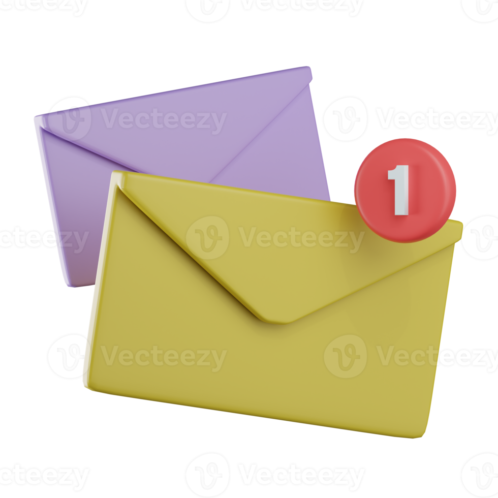 New Message Communication 3D Illustration png