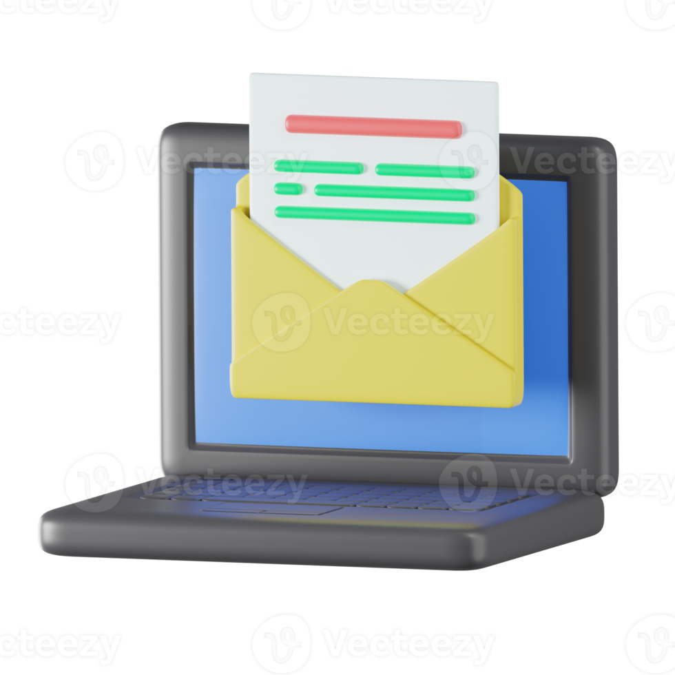 Mailing Communication 3D Illustration png